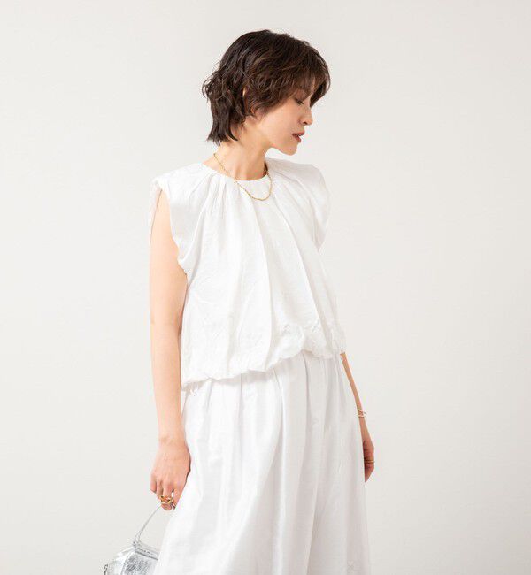 NOLLEY'S sophi「【MARILYN MOON/マリリーンムーン】beads motif taffeta balloon blouse」|シャツ・ブラウス|