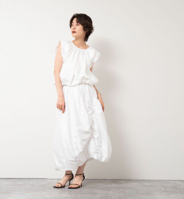 NOLLEY'S sophi「【MARILYN MOON/マリリーンムーン】beads motif taffeta balloon blouse」|シャツ・ブラウス|