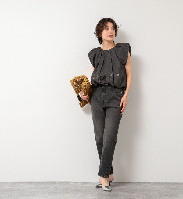 NOLLEY'S sophi「【MARILYN MOON/マリリーンムーン】beads motif taffeta balloon blouse」|シャツ・ブラウス|
