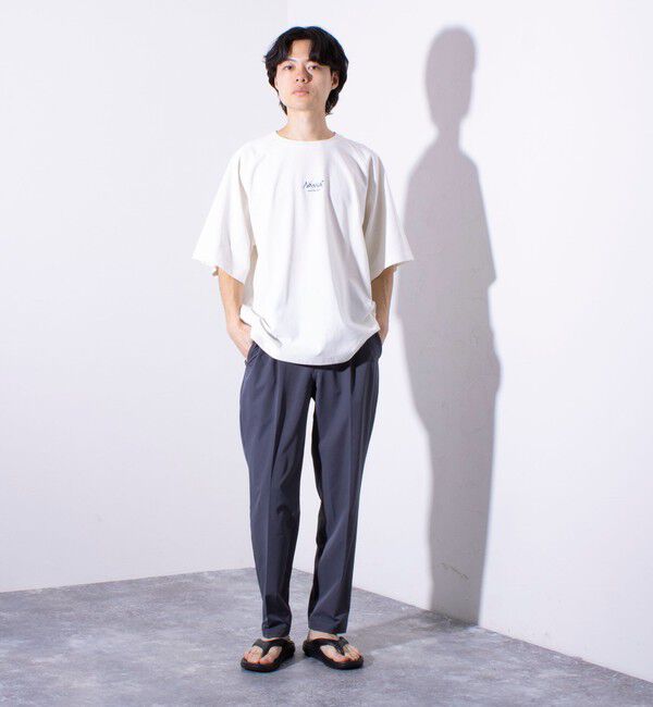 GLOSTER「【NANGA&times;GLOSTER】別注 ボックスロゴ バックプリント ラグランTシャツ」|Tシャツ・カットソー|