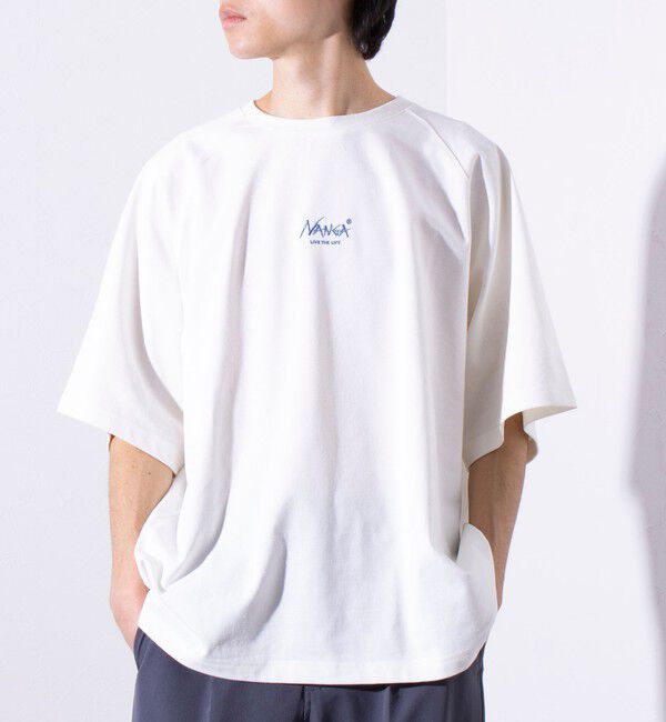 GLOSTER「【NANGA&times;GLOSTER】別注 ボックスロゴ バックプリント ラグランTシャツ」|Tシャツ・カットソー|