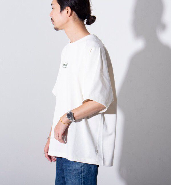 GLOSTER「【NANGA&times;GLOSTER】別注 ボックスロゴ バックプリント ラグランTシャツ」|Tシャツ・カットソー|