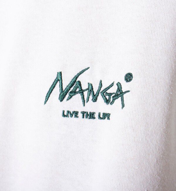 GLOSTER「【NANGA&times;GLOSTER】別注 ボックスロゴ バックプリント ラグランTシャツ」|Tシャツ・カットソー|