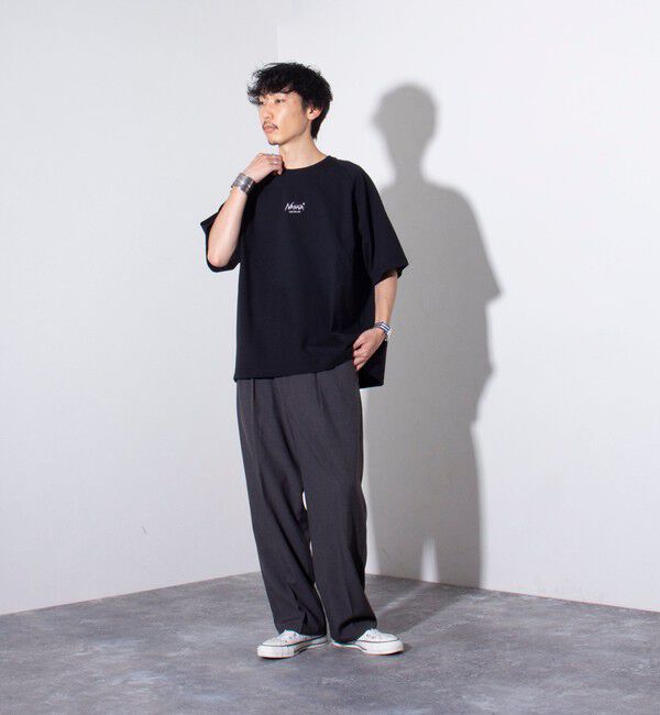 GLOSTER「【NANGA&times;GLOSTER】別注 ボックスロゴ バックプリント ラグランTシャツ」|Tシャツ・カットソー|