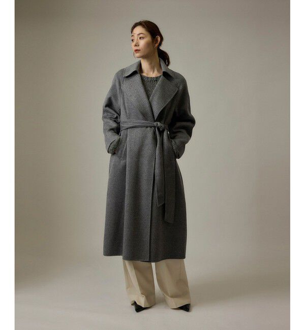 ROPE「ラムウールリバーロングコート【Sサイズフェア対象】」|チェスターコート|