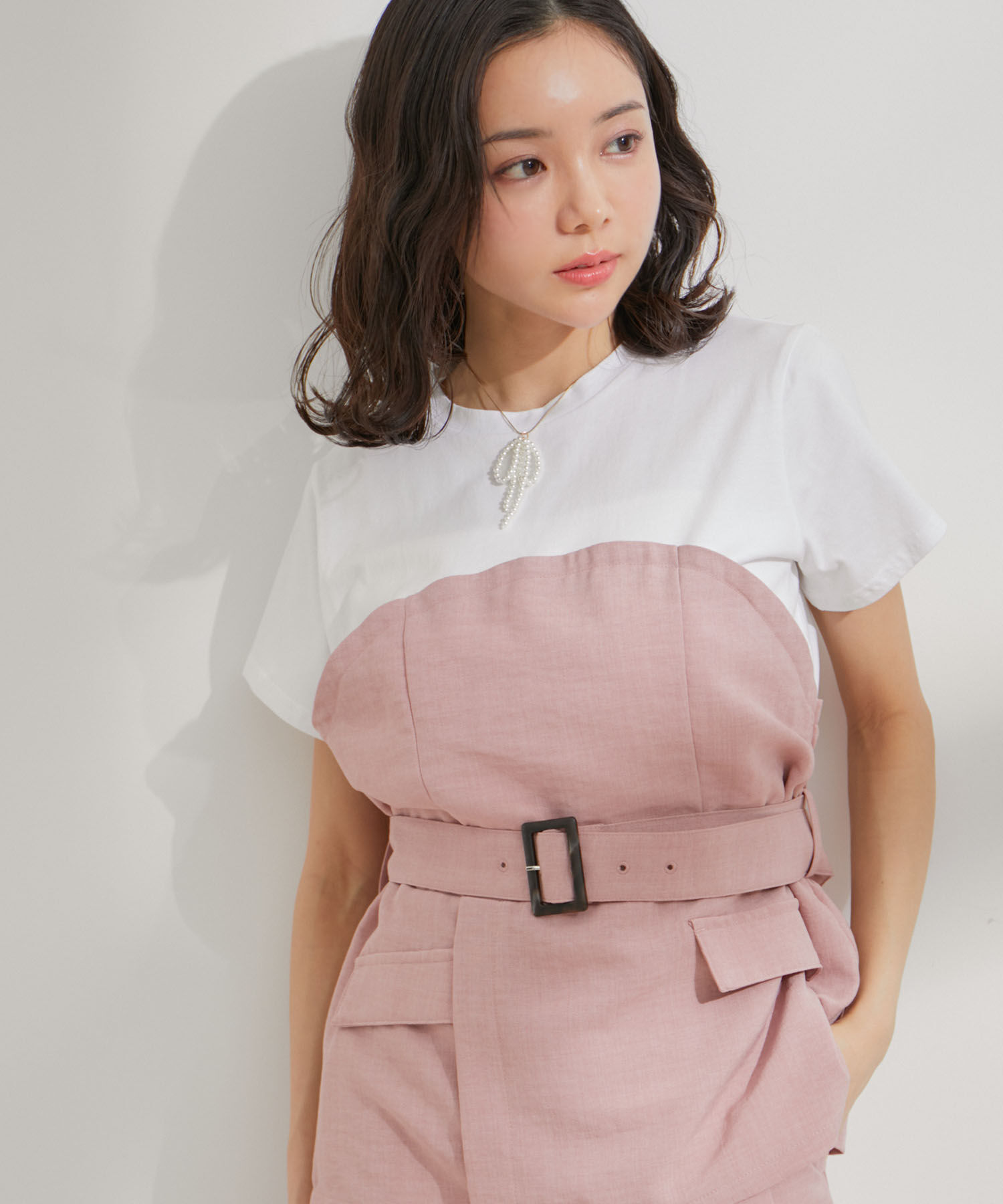 VIS「パールリボントップネックレス」|ネックレス|