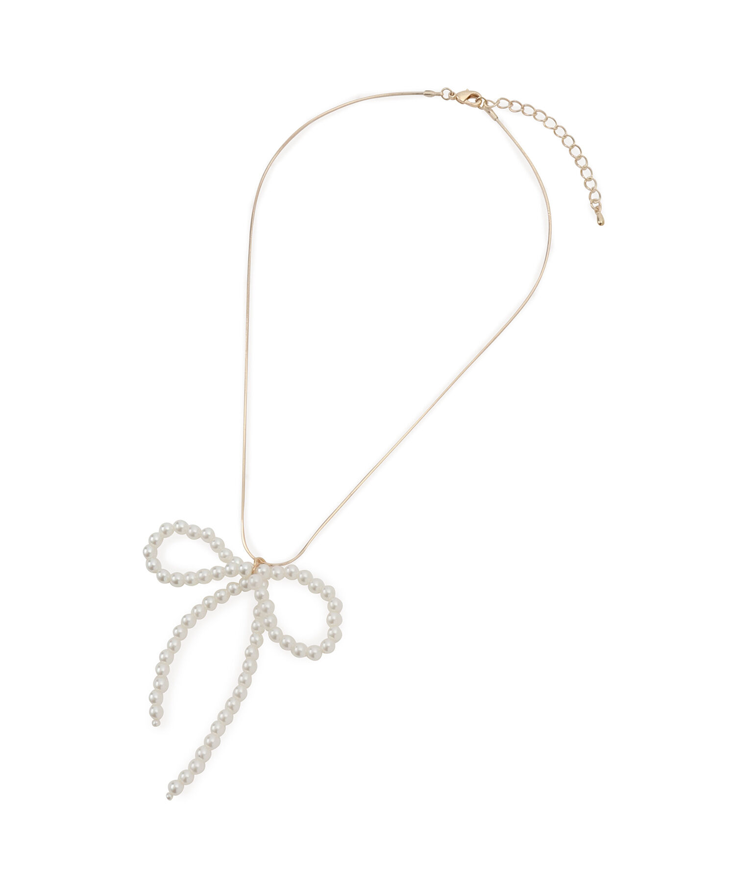 VIS「パールリボントップネックレス」|ネックレス|