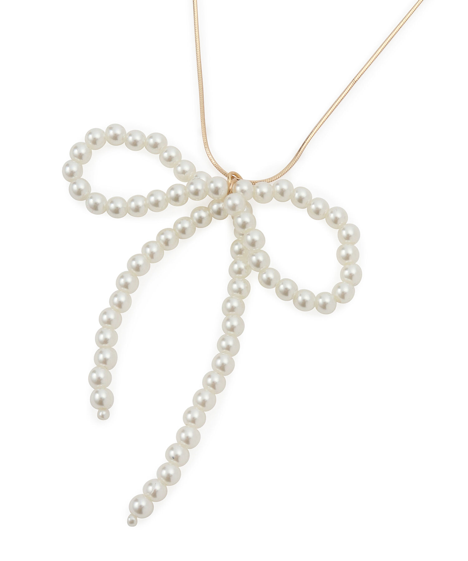 VIS「パールリボントップネックレス」|ネックレス|