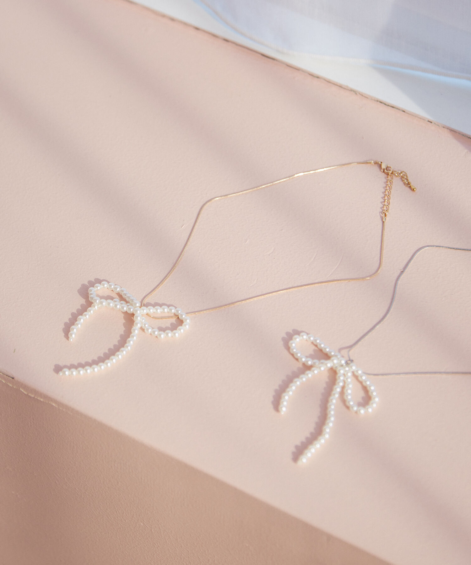 VIS「パールリボントップネックレス」|ネックレス|