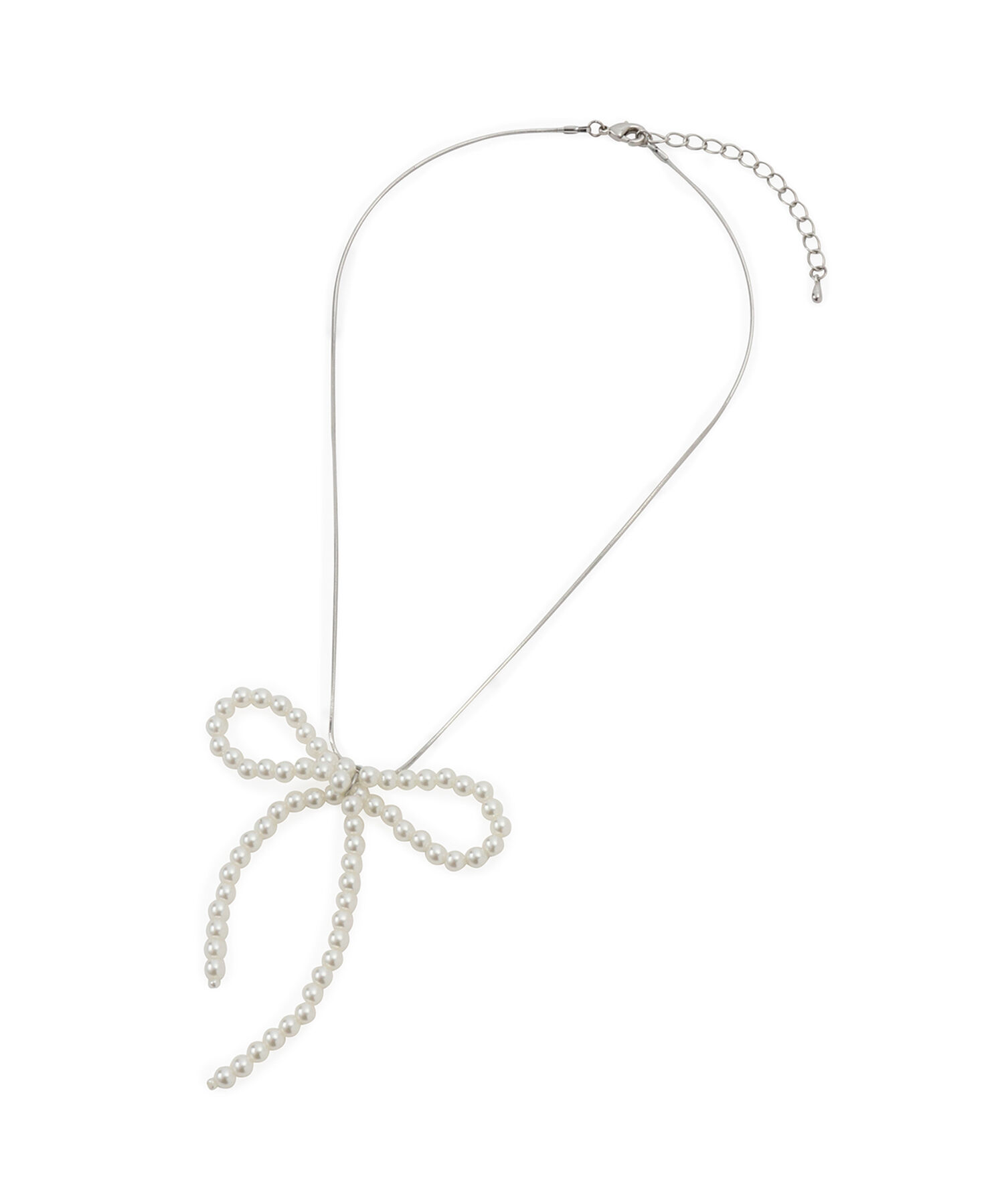 VIS「パールリボントップネックレス」|ネックレス|