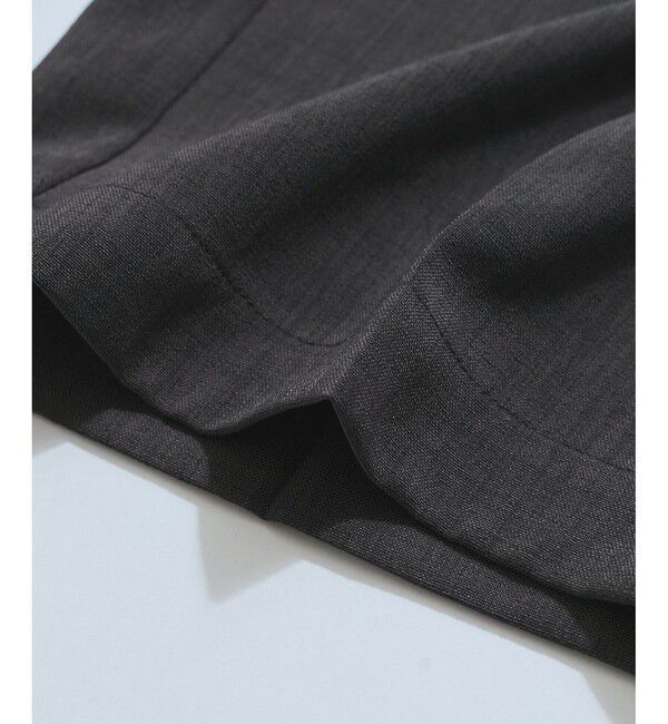 VIS「【美easy】ワンタックワイドスラックスパンツ【接触冷感/洗える】」|スラックス|