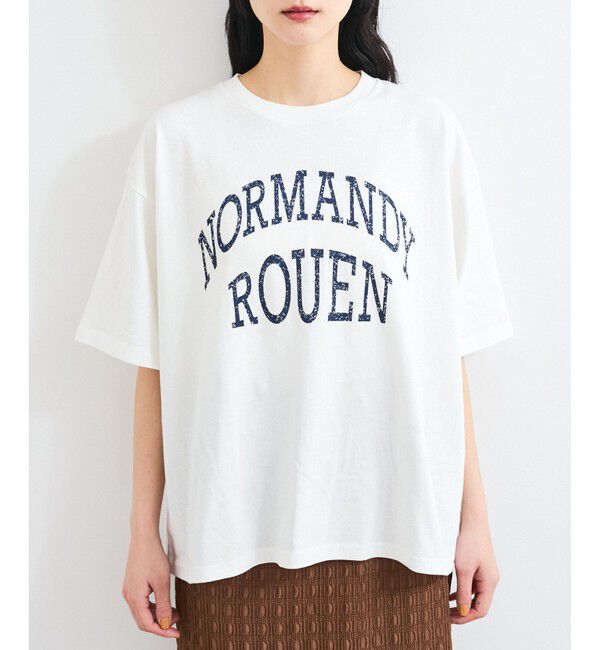 VIS「ピグメント加工プリントビッグTシャツ」|Tシャツ・カットソー|