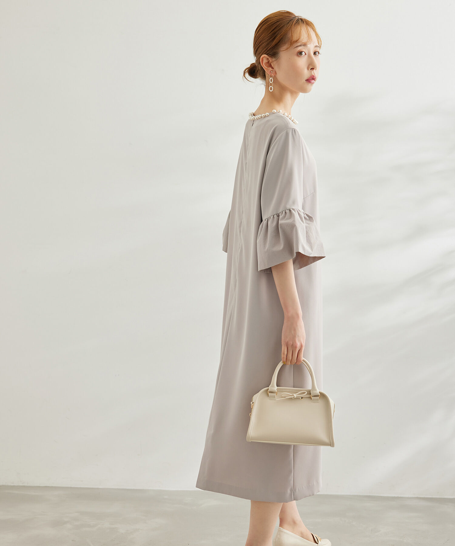 Rope&rsquo;Picnic「【一部店舗限定】【Mon E&rsquo;toile/モンエトワール】パールサックDress」|ドレス|
