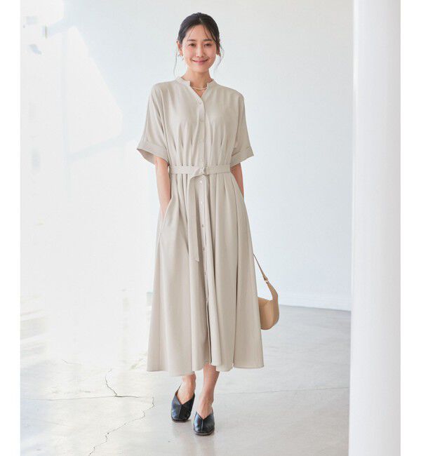 Rope&rsquo;Picnic「【3サイズ展開】シャツコンシャス半袖ワンピース」|ワンピース|