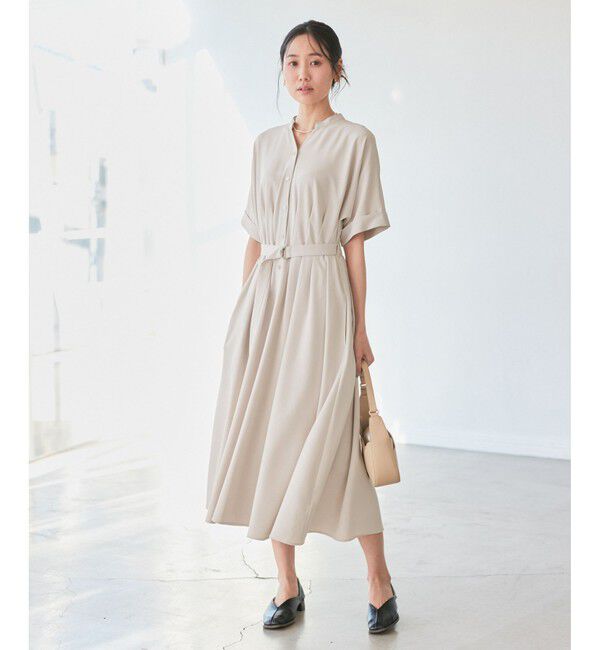 Rope&rsquo;Picnic「【3サイズ展開】シャツコンシャス半袖ワンピース」|ワンピース|