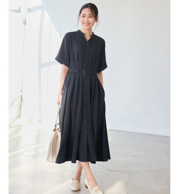 Rope&rsquo;Picnic「【3サイズ展開】シャツコンシャス半袖ワンピース」|ワンピース|