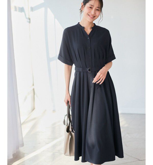 Rope&rsquo;Picnic「【3サイズ展開】シャツコンシャス半袖ワンピース」|ワンピース|