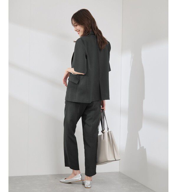 Rope&rsquo;Picnic「【吸水速乾・防シワ】エフォートレスリラックススティックパンツ/通勤・セットアップ対応」|チノ|