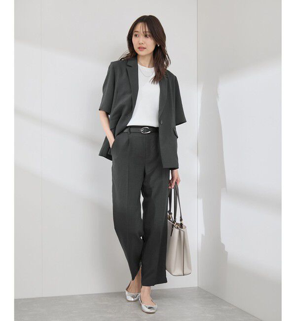 Rope&rsquo;Picnic「【吸水速乾・防シワ】エフォートレスリラックススティックパンツ/通勤・セットアップ対応」|チノ|