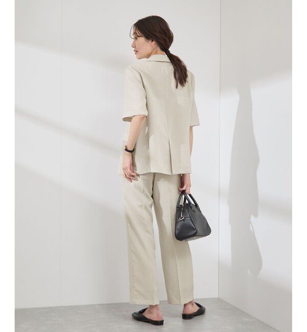 Rope&rsquo;Picnic「【吸水速乾・防シワ】エフォートレスリラックススティックパンツ/通勤・セットアップ対応」|チノ|