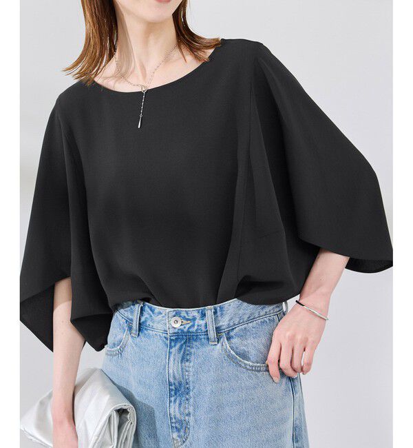 Rope&rsquo;Picnic「【イージーケア】ジョーゼットドルマンブラウス/セットアップ対応」|シャツ・ブラウス|