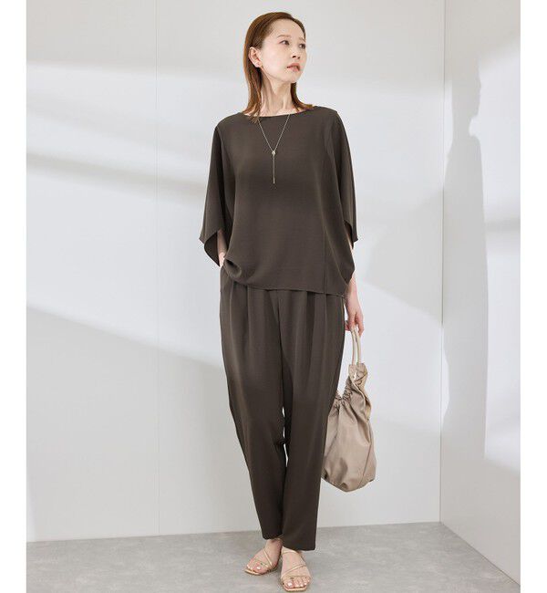 Rope&rsquo;Picnic「【イージーケア】ジョーゼットドルマンブラウス/セットアップ対応」|シャツ・ブラウス|