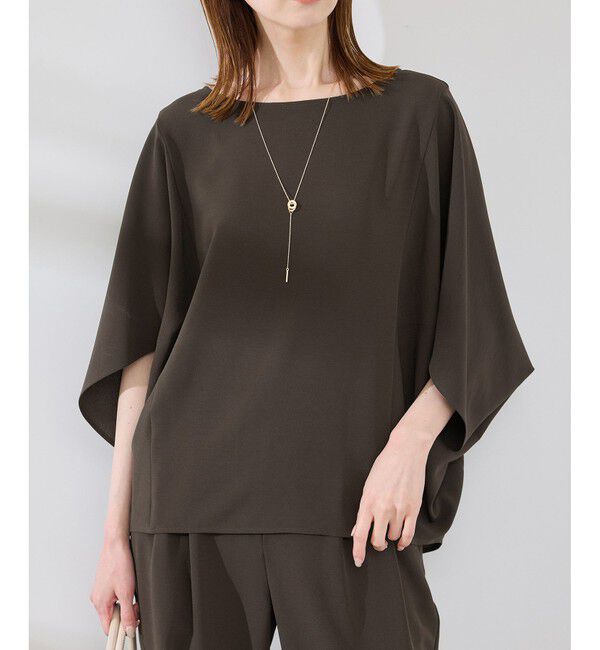 Rope&rsquo;Picnic「【イージーケア】ジョーゼットドルマンブラウス/セットアップ対応」|シャツ・ブラウス|