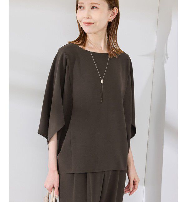 Rope&rsquo;Picnic「【イージーケア】ジョーゼットドルマンブラウス/セットアップ対応」|シャツ・ブラウス|