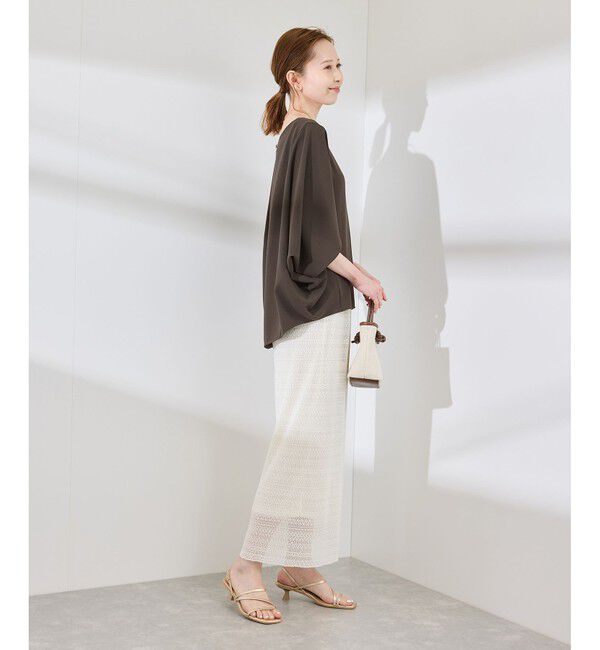 Rope&rsquo;Picnic「【イージーケア】ジョーゼットドルマンブラウス/セットアップ対応」|シャツ・ブラウス|