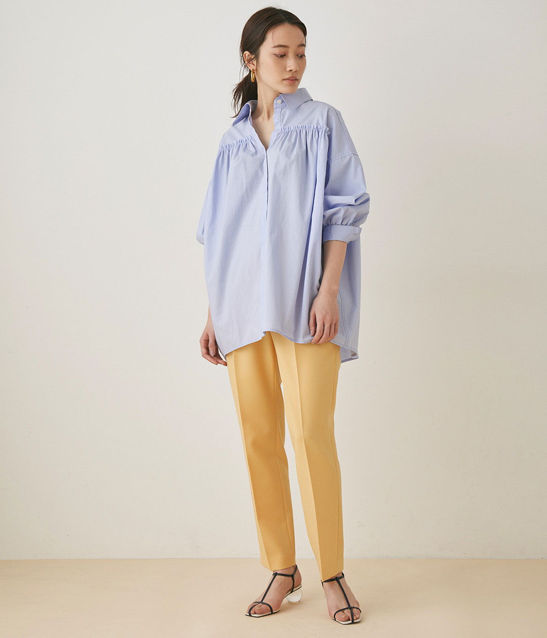 ADAM ET ROPE'「＜洗える＞スリムスラックス」|スラックス|