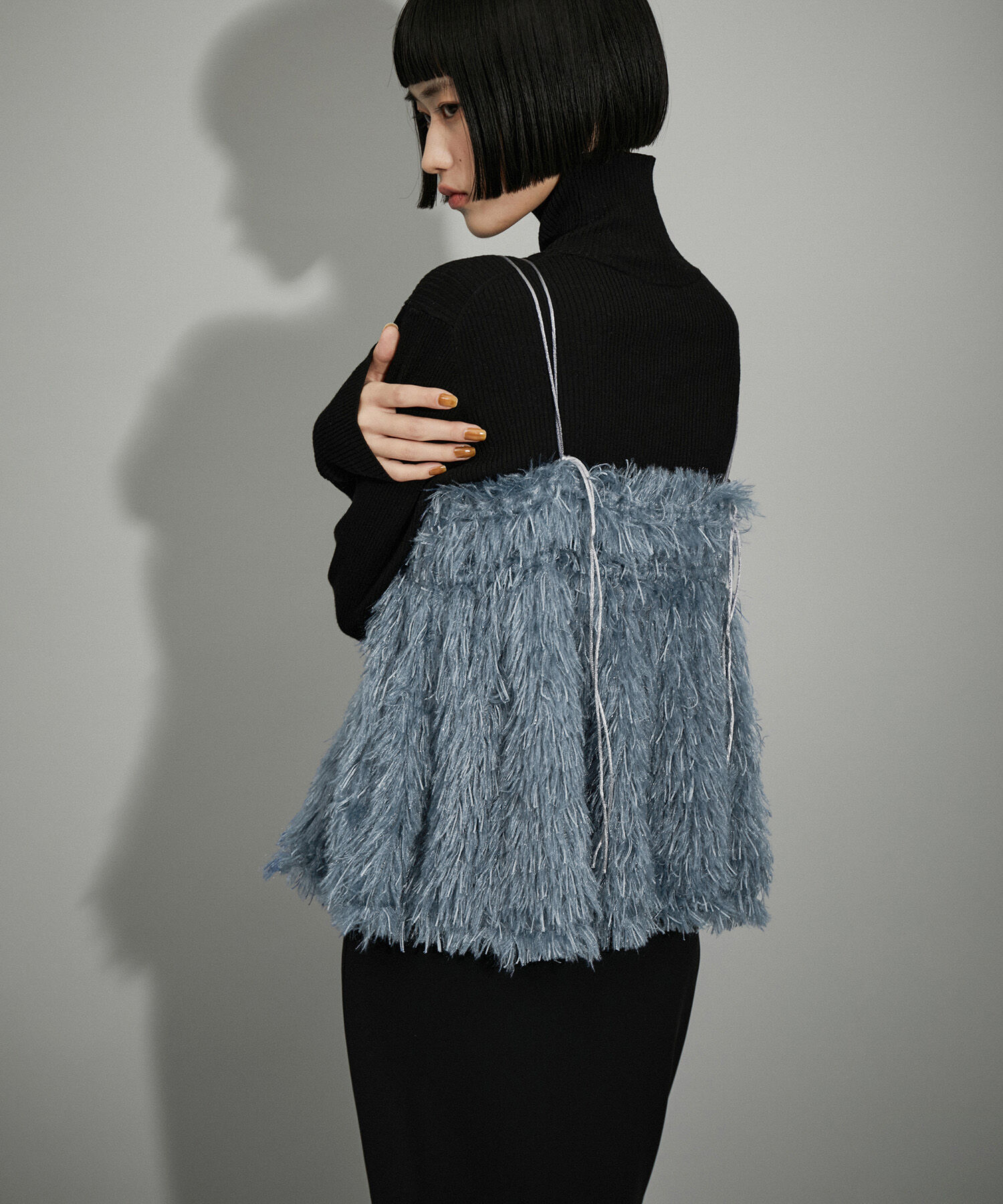 ADAM ET ROPE'「【WEB限定】フェザーライクキャミソール」|キャミソール|ブルー(44)