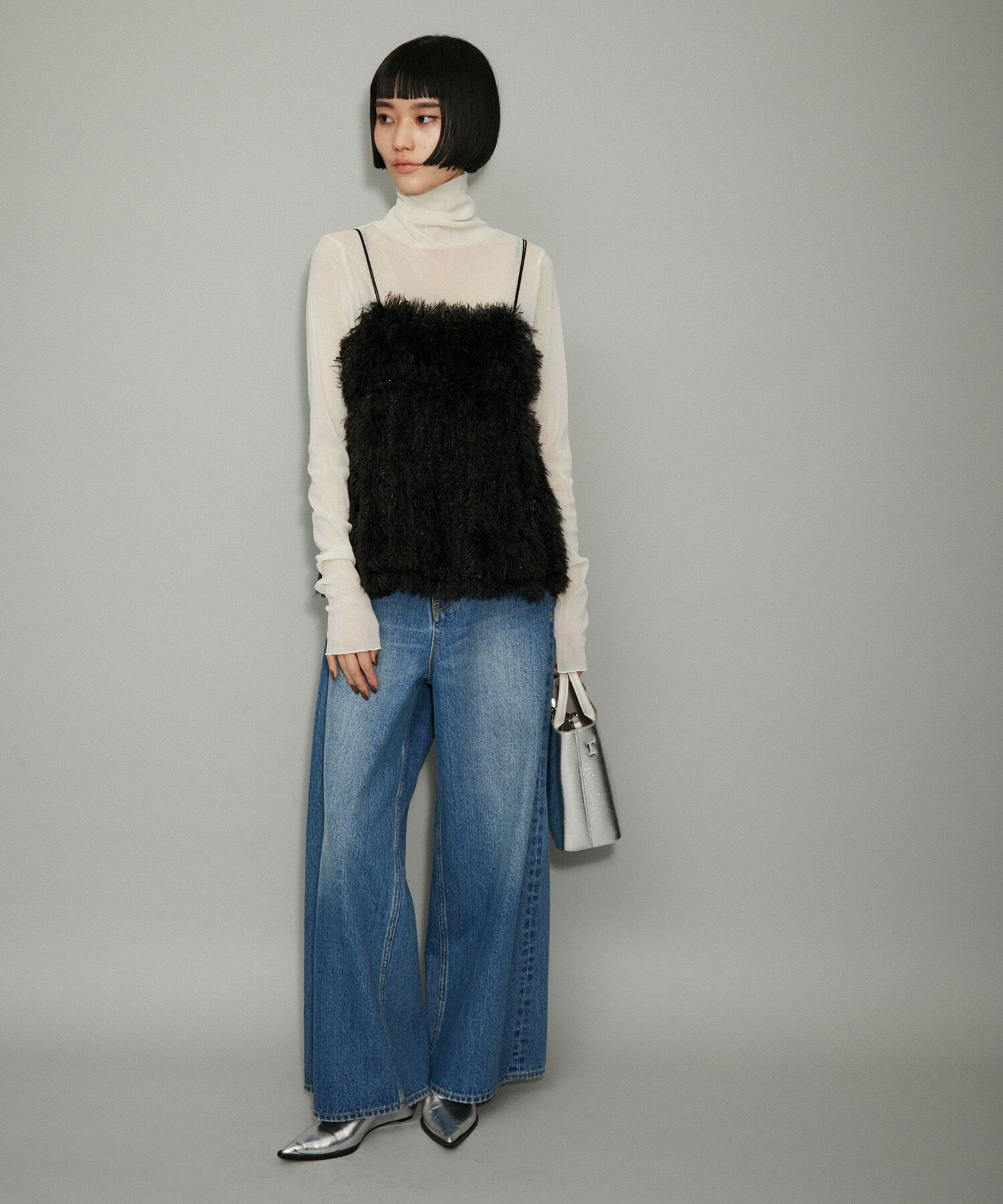 ADAM ET ROPE'「【WEB限定】フェザーライクキャミソール」|キャミソール|