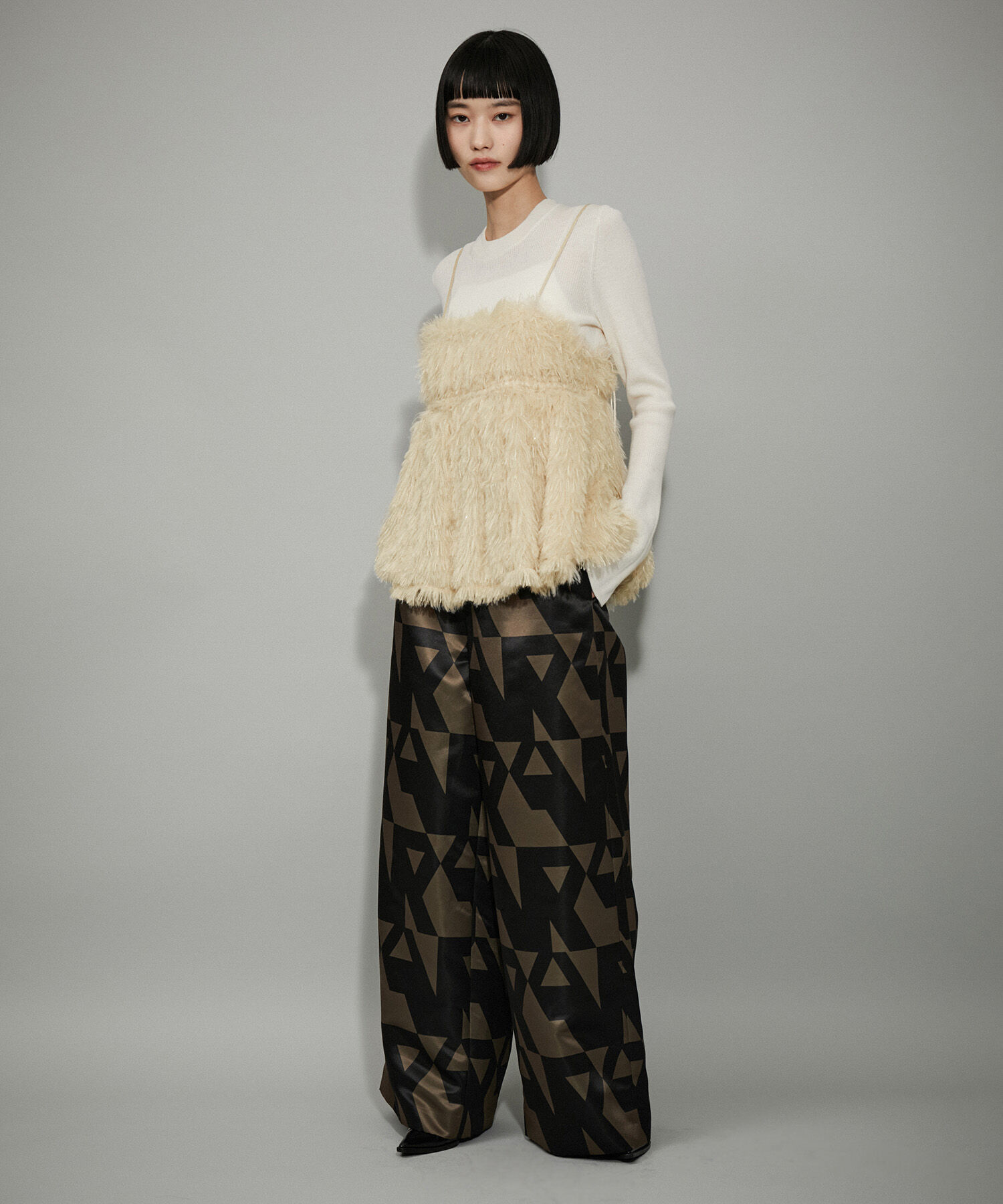 ADAM ET ROPE'「【WEB限定】フェザーライクキャミソール」|キャミソール|