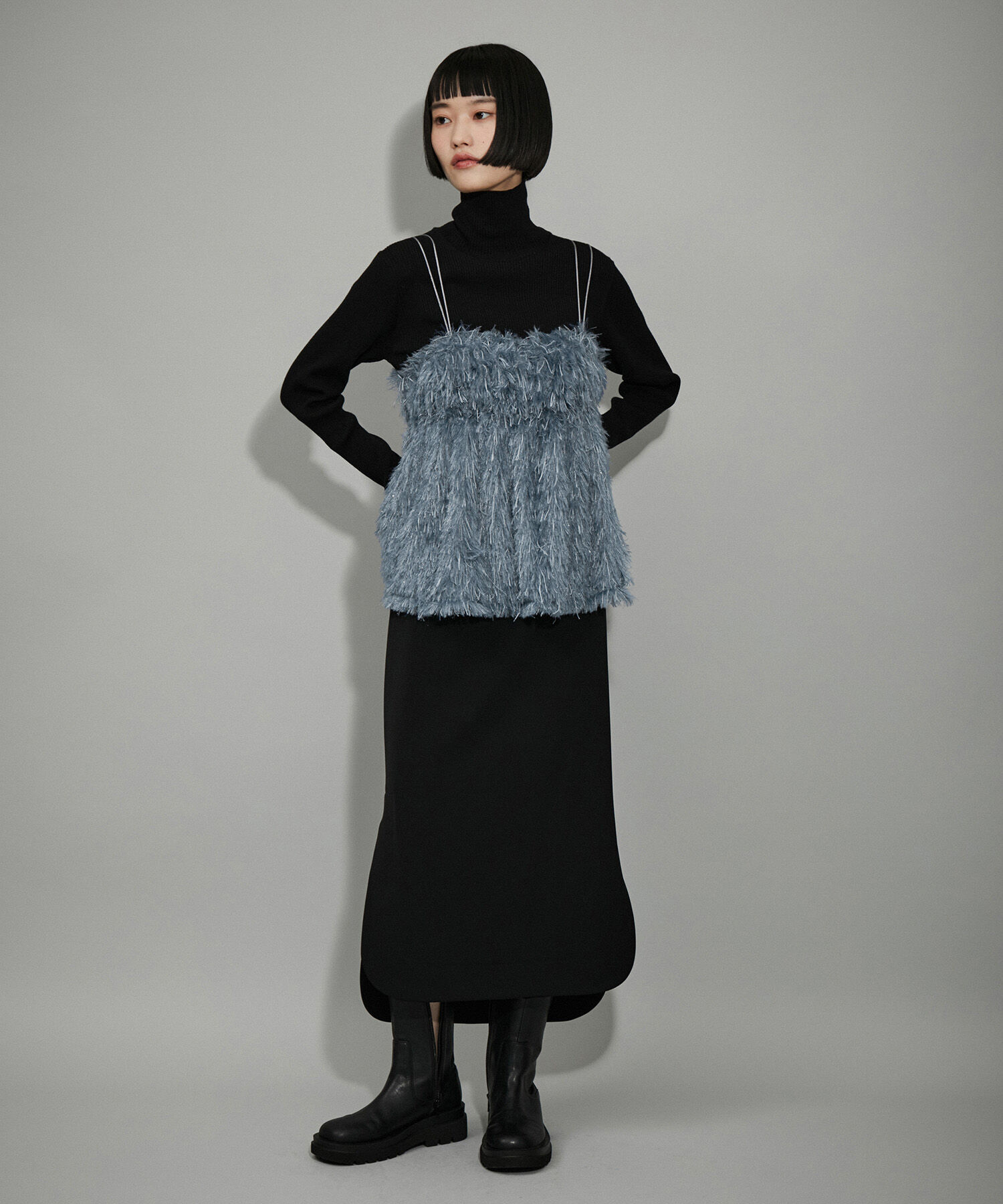 ADAM ET ROPE'「【WEB限定】フェザーライクキャミソール」|キャミソール|