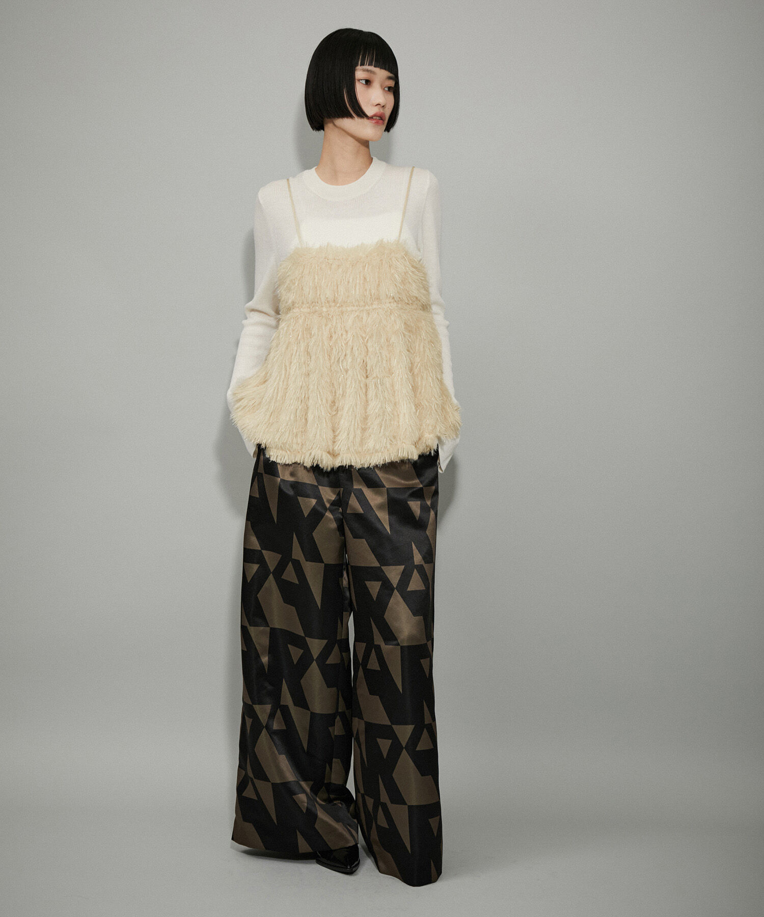 ADAM ET ROPE'「【WEB限定】フェザーライクキャミソール」|キャミソール|