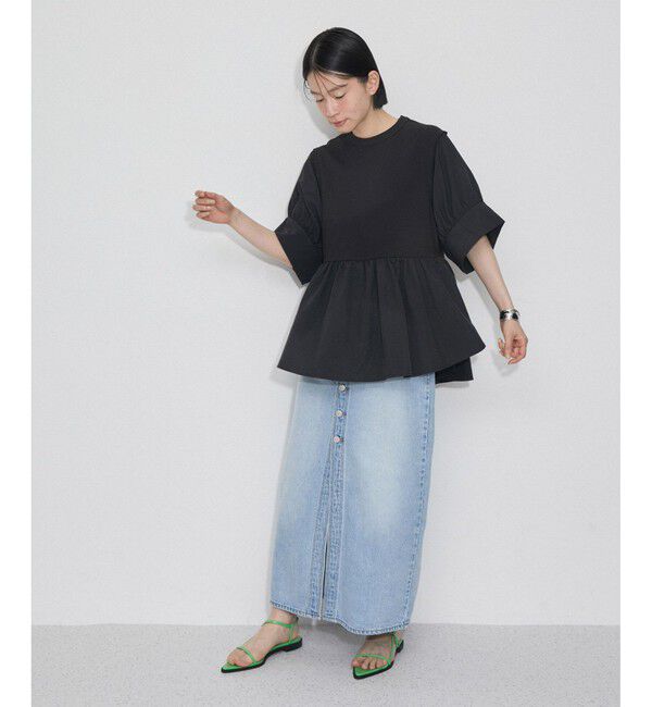 ADAM ET ROPE'「【新色追加】・【サステナブル】バウンスカフスプルオーバー」|Tシャツ・カットソー|