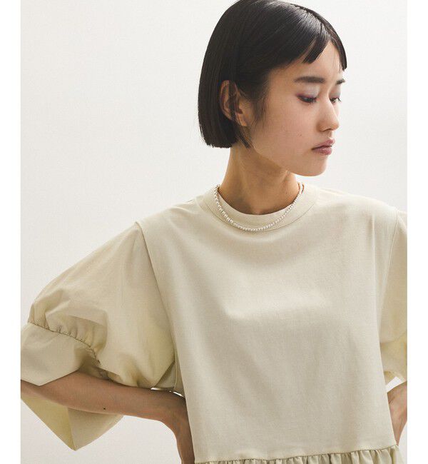 ADAM ET ROPE'「【新色追加】・【サステナブル】バウンスカフスプルオーバー」|Tシャツ・カットソー|