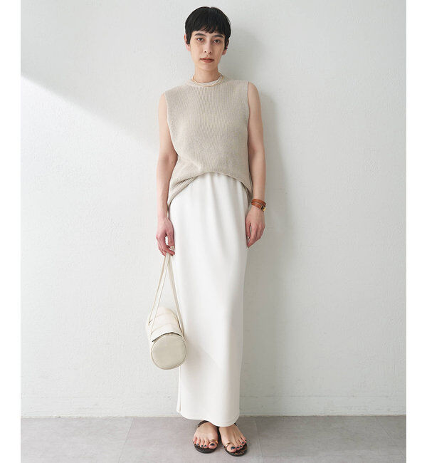  「カットジョーゼットスリットスカート」|スカート|