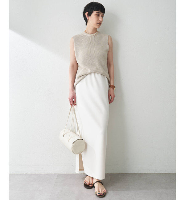  「カットジョーゼットスリットスカート」|スカート|