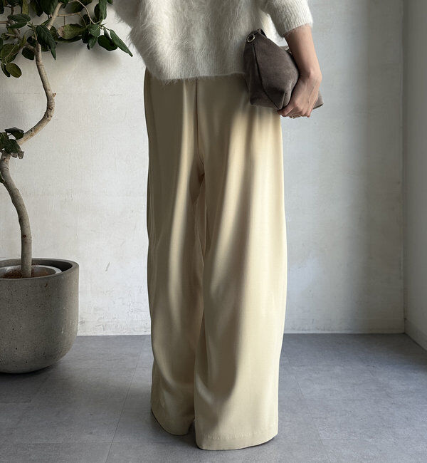  「【累計販売数3万枚突破/22色４サイズ展開！】タックワイドパンツ」|チノ|