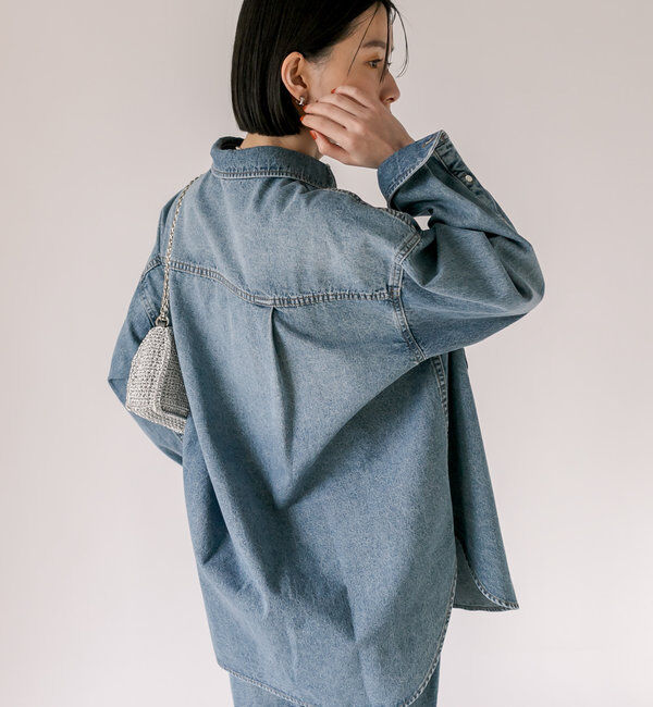  「【ベストセラー】【MONN.:.(モン)】ビッグデニムシャツ」|シャツ・ブラウス|