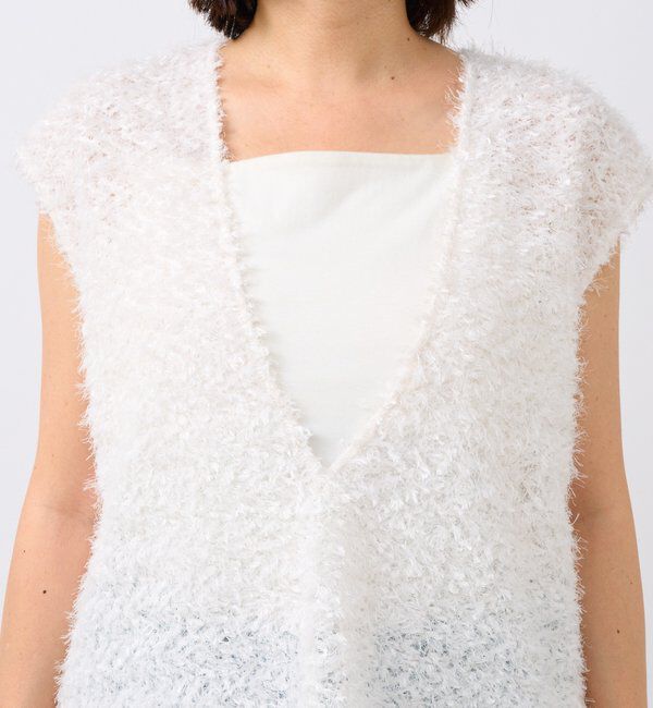  「予約【新色追加/着映え】フェザーチュールベスト」|ベスト・ジレ|