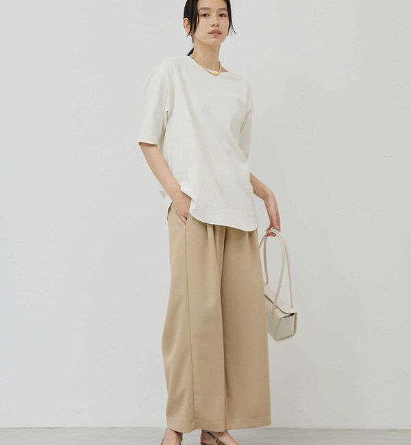  「バックスリットハーフスリーブブラウス」|シャツ・ブラウス|