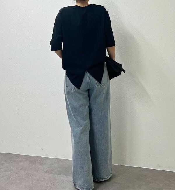  「バックスリットハーフスリーブブラウス」|シャツ・ブラウス|