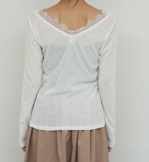  「VレースロンTee」|Tシャツ・カットソー|