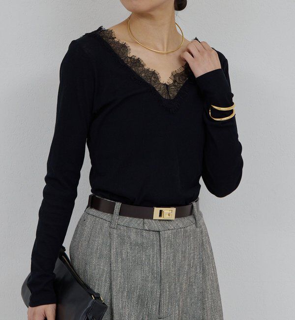  「VレースロンTee」|Tシャツ・カットソー|