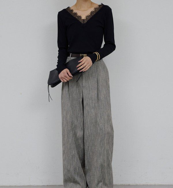  「VレースロンTee」|Tシャツ・カットソー|