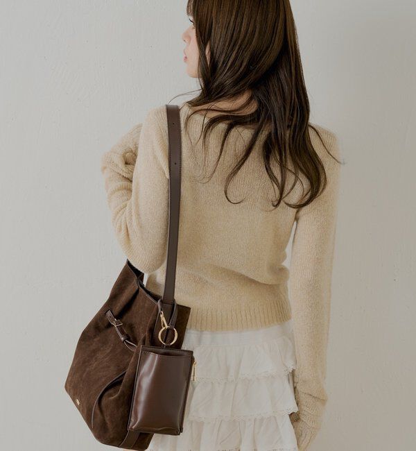  「スマホポーチ付きベルトデザインショルダーバッグ」|ショルダー・メッセンジャー|