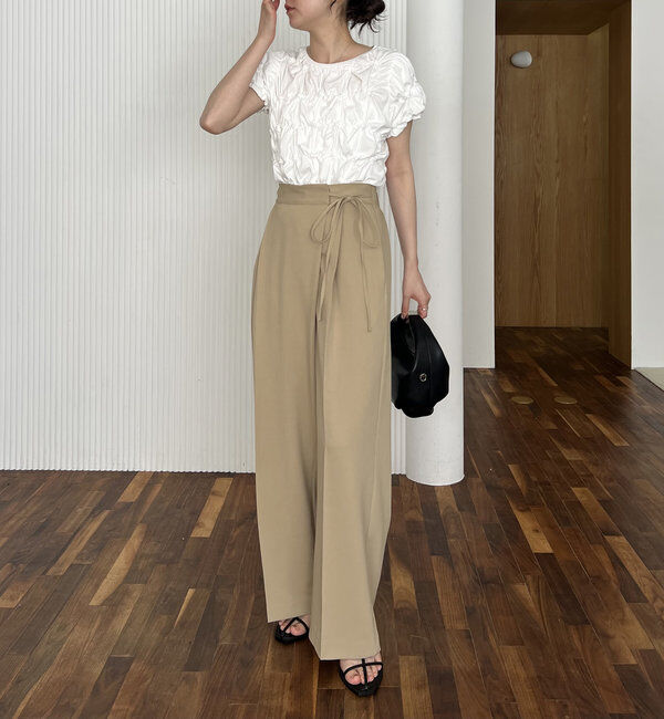  「【新色追加/全骨格◎】シャーリングホイップTシャツ」|Tシャツ・カットソー|