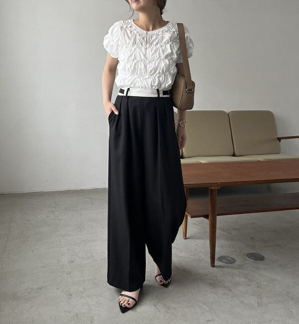  「【新色追加/全骨格◎】シャーリングホイップTシャツ」|Tシャツ・カットソー|